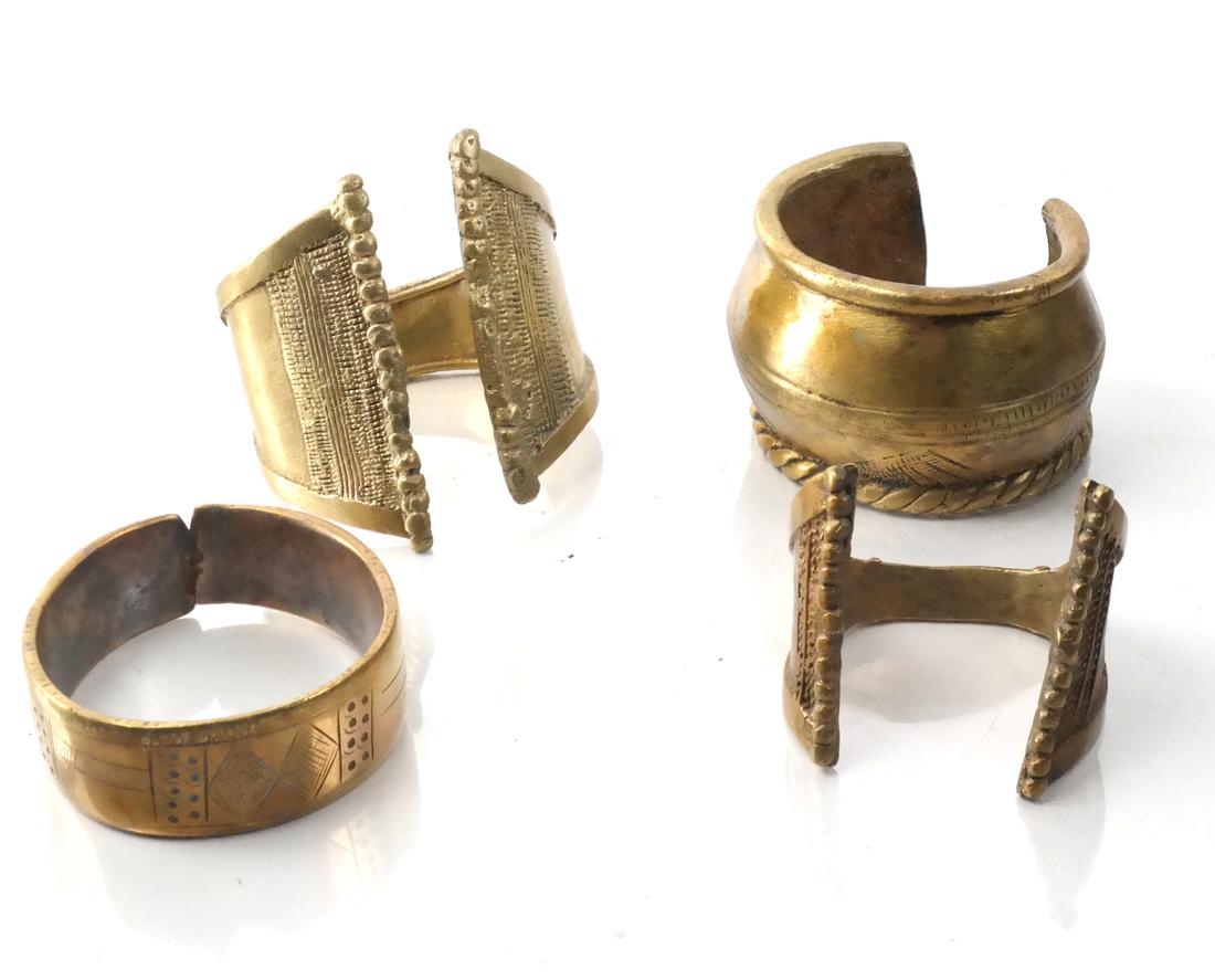 Four African Currency Bracelets & Cuffs (1 of 6)