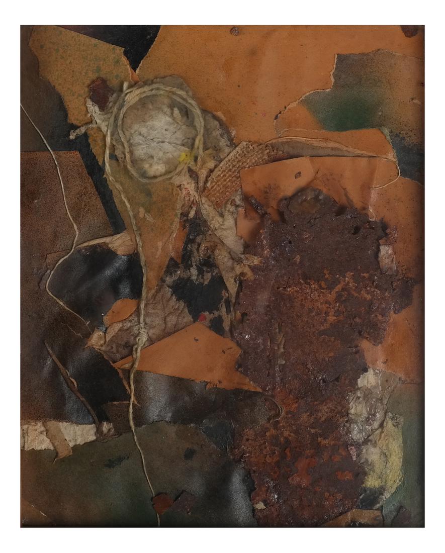 Framed Abstract Collage, Unsigned (1 of 3)