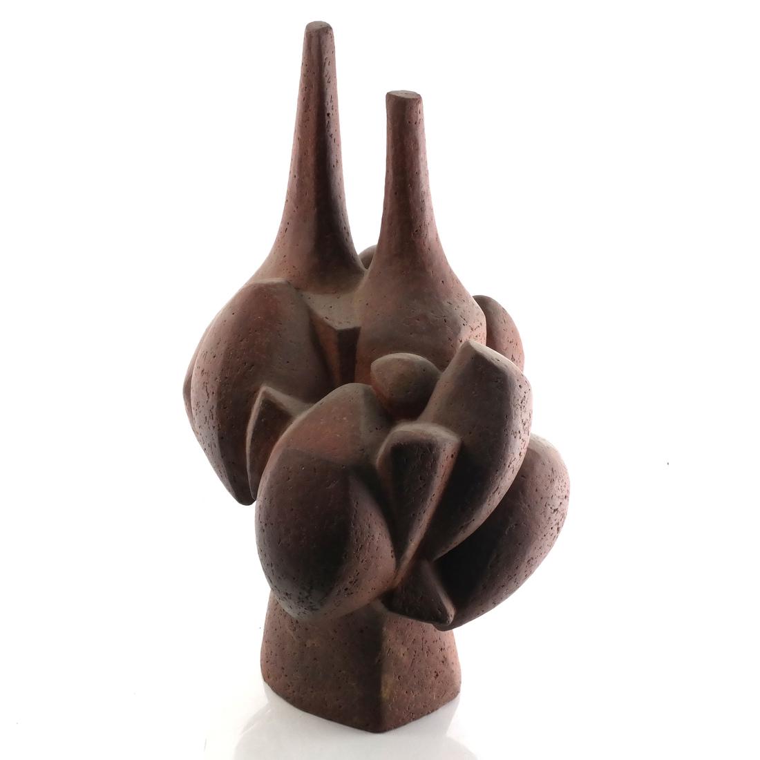 Artist Unknown Baked Stone Sculpture (1 of 5)