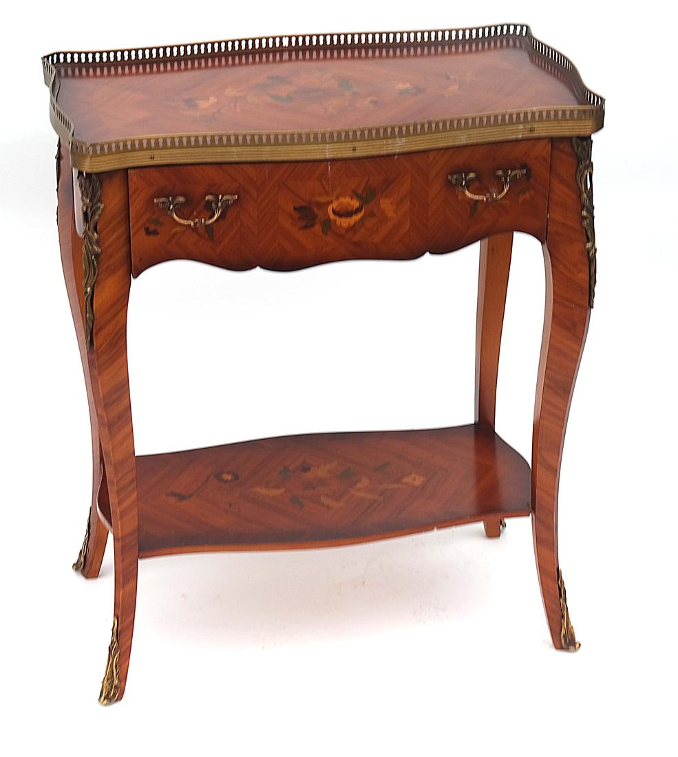 French-Style Decorated Two-Tier Table (1 of 7)