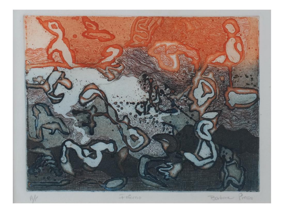 Barbara Press "Inferno" Abstract A/P (1 of 6)
