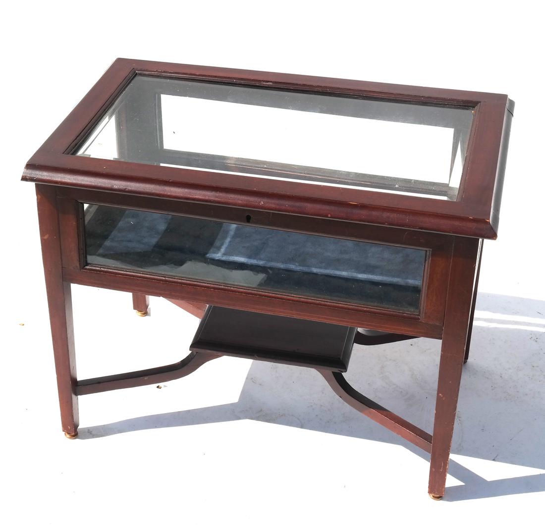 Mahogany Table Vitrine (1 of 4)