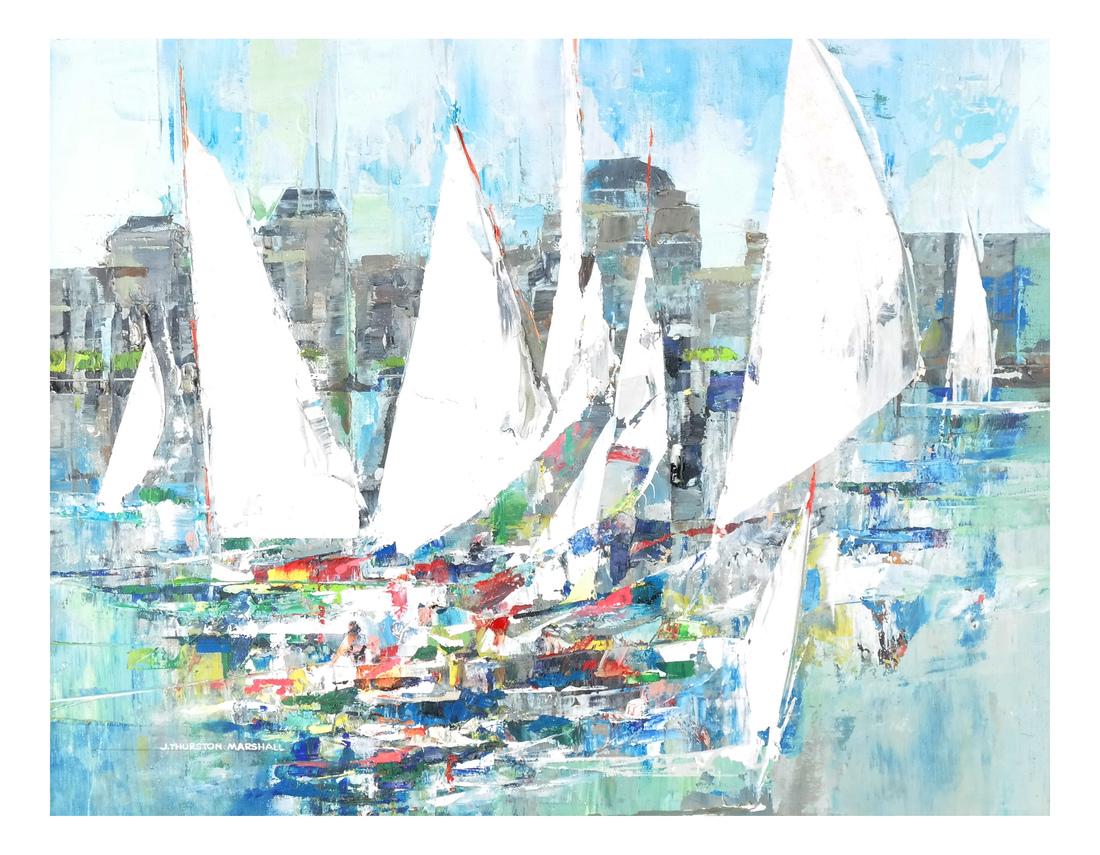 T. Thurston Marshall, "Sailing on the Charles" (1 of 6)