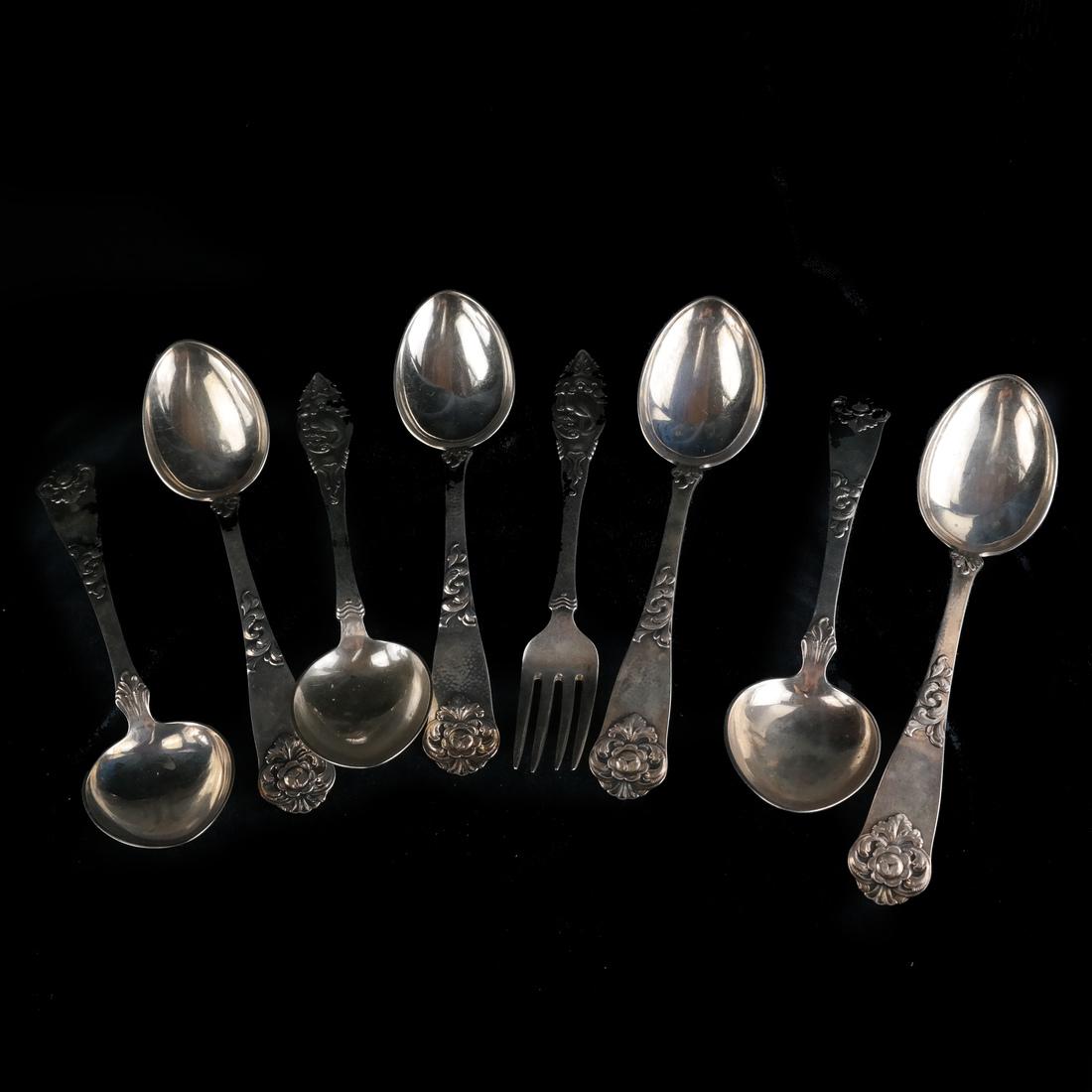 Norse Arts & Crafts .830 Silver Spoons (1 of 6)