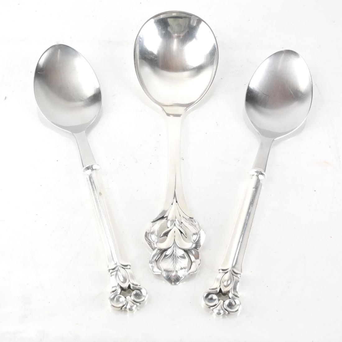 Danish Sterling-Handled Serving Pcs (1 of 3)