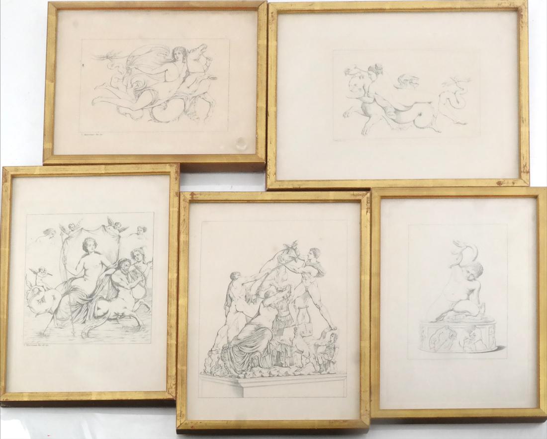 Lot Graeco-Roman Framed Etchings (1 of 7)