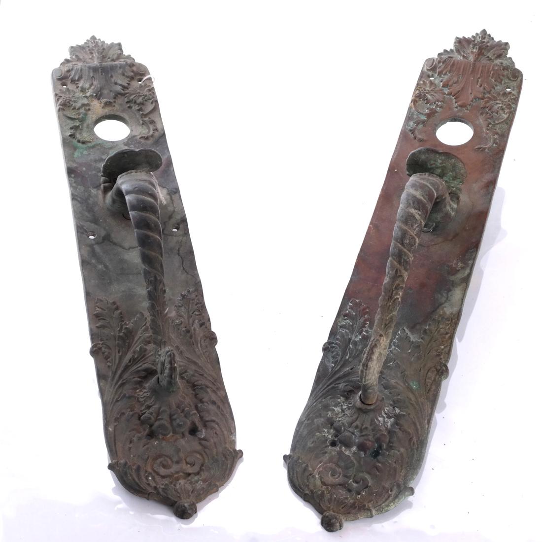 Two Bronze Door Handles: Russel & Erwin USA (1 of 5)