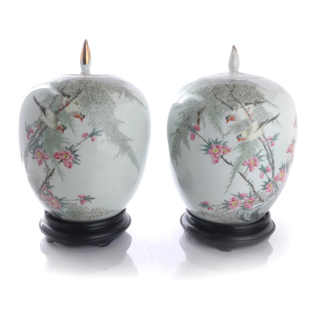 Pair of Antique Chinese Ginger Jars (1 of 7)