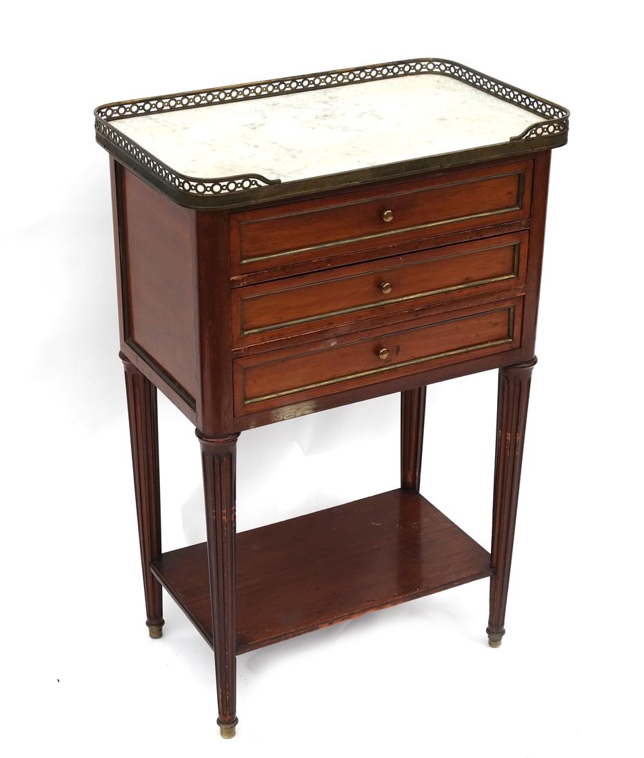 19th C. French Marble-Top Stand (1 of 5)