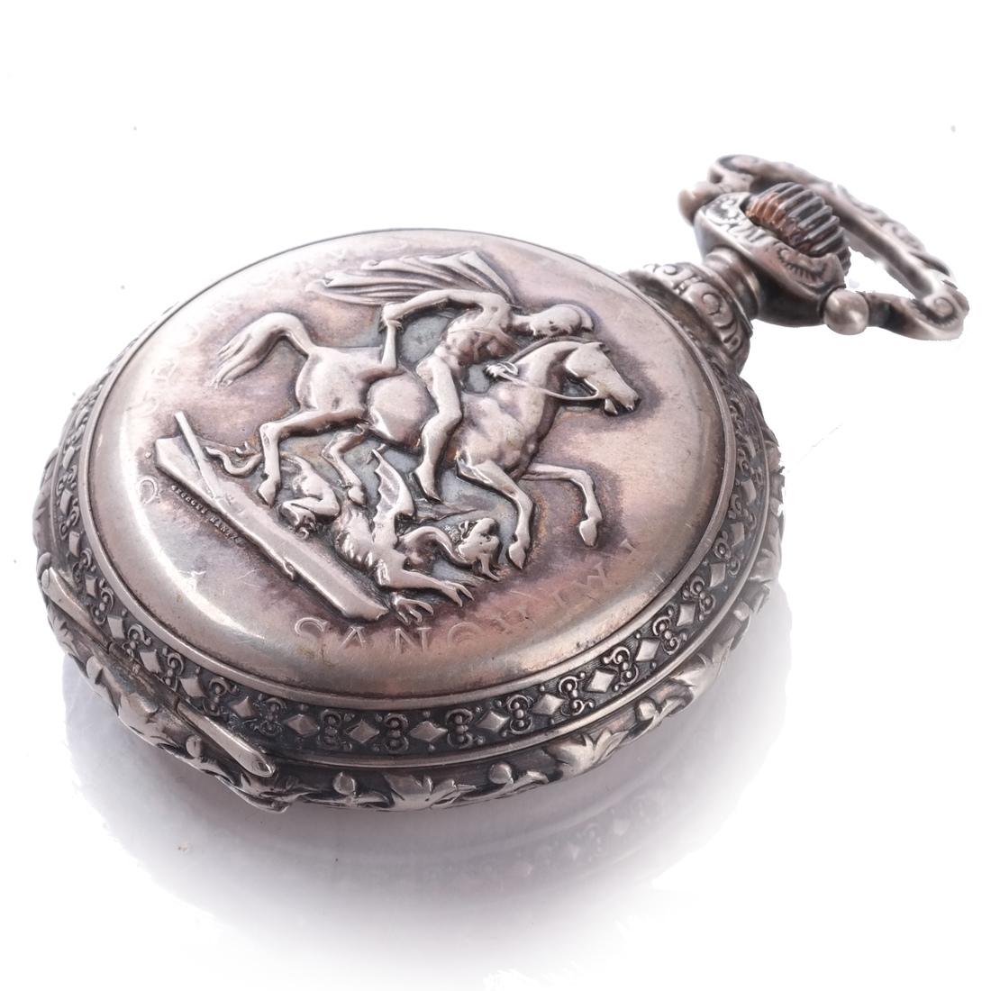 .800 Silver Pocket Watch (1 of 10)