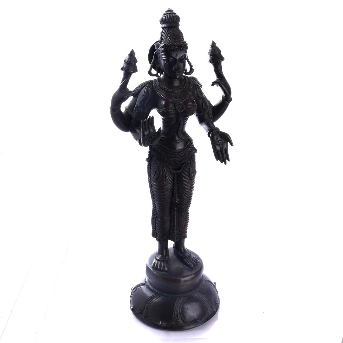 Hindu Indian Bronze Figural Sculpture (1 of 7)