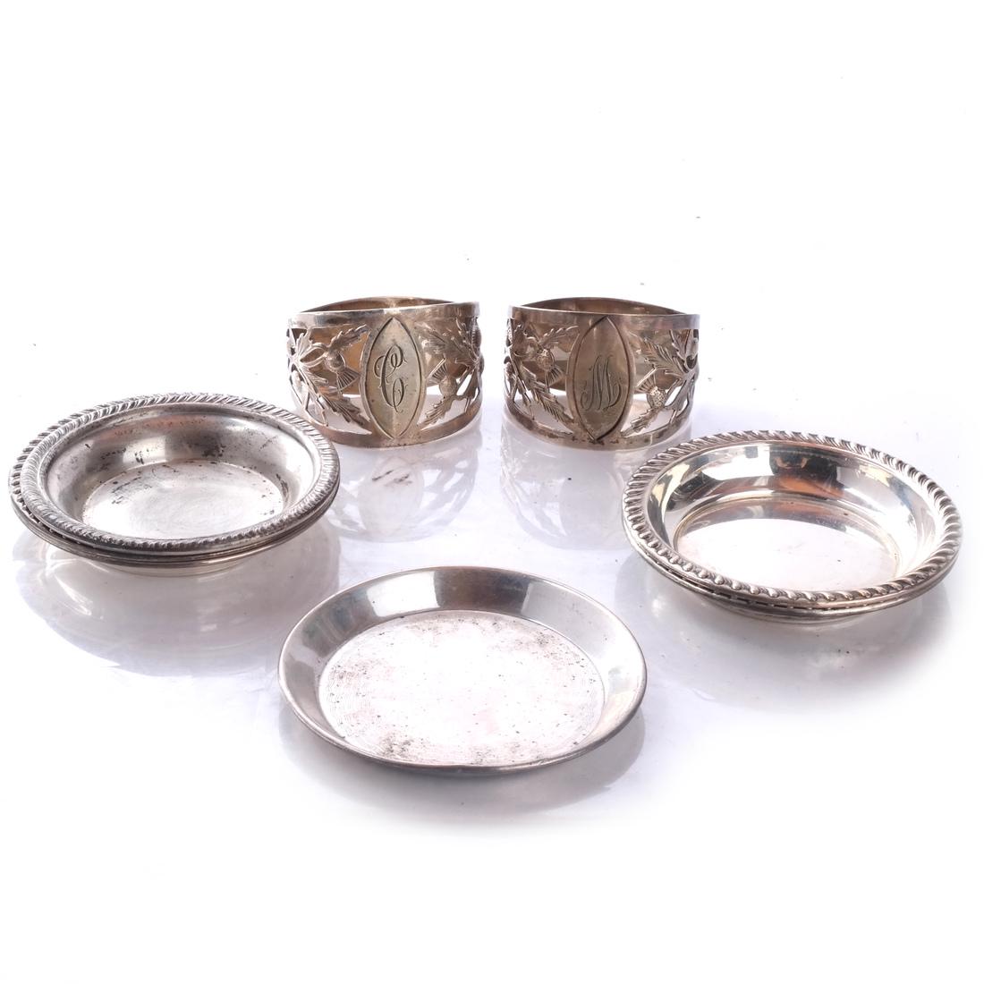 14 Sterling Silver Items: Spoons, Ashtrays, + (1 of 5)