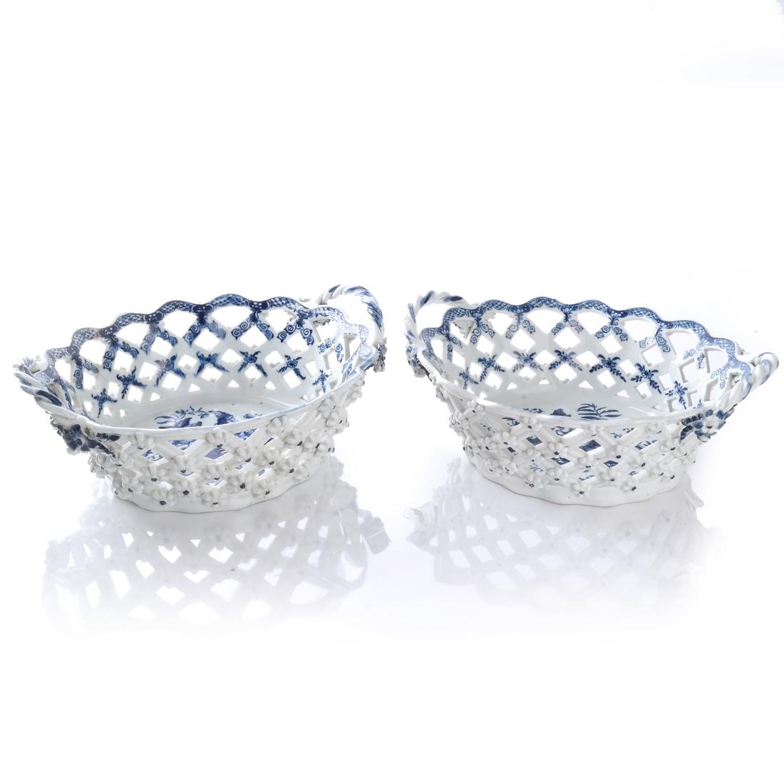Two 18th C. English Porcelain Baskets (1 of 7)