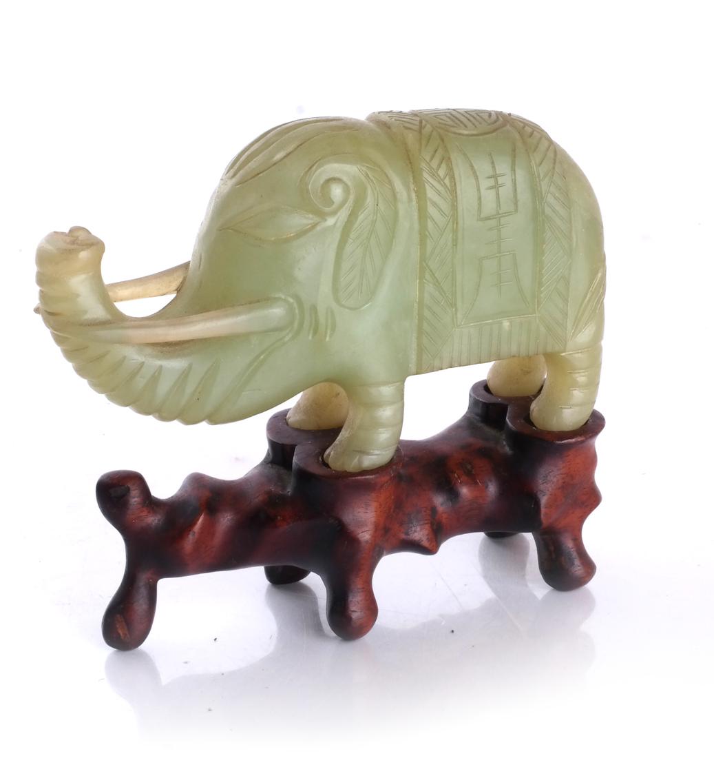 Asian Hardstone Elephant Sculpture (1 of 6)