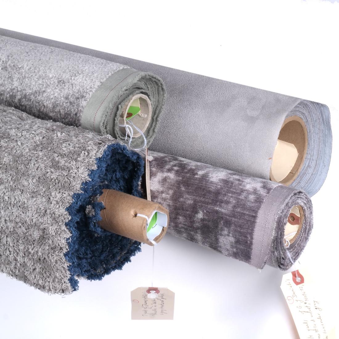 Lavender Grey Modern Designer Fabrics: 4 Bolts (1 of 9)