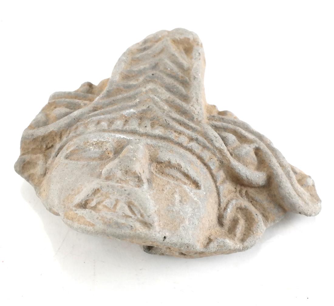 Pre-Columbian Stone Carving, Face (1 of 4)