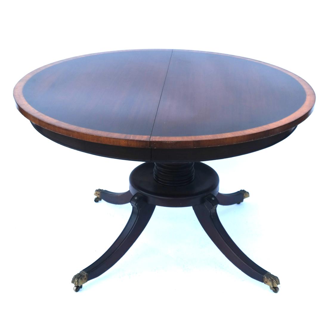 Mahogany Circular Dining Room Table (1 of 5)