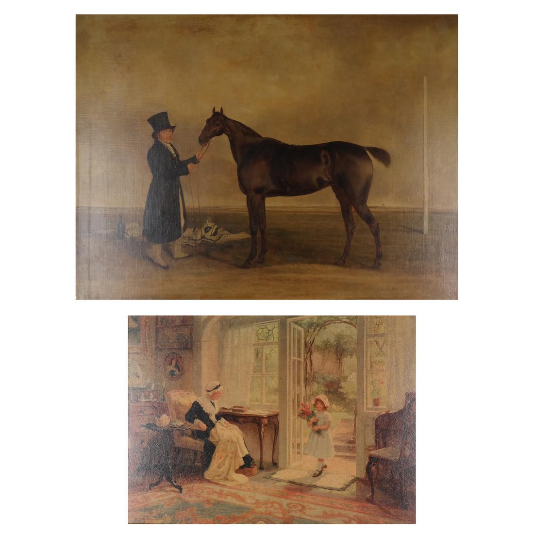 After Edwin Cooper: Horse Scene and a Print (1 of 10)