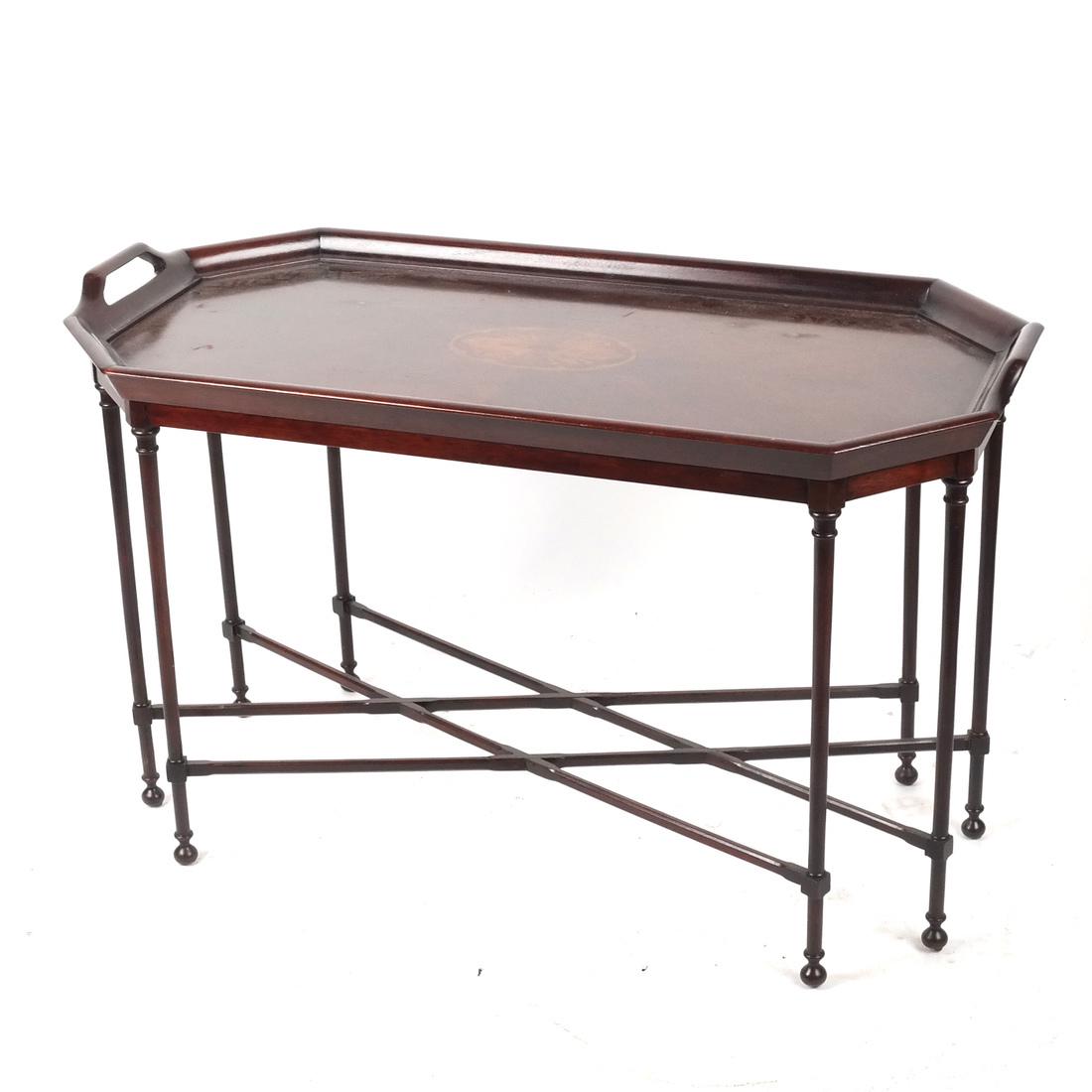 English-Style Inlaid Tray Top Table (1 of 5)