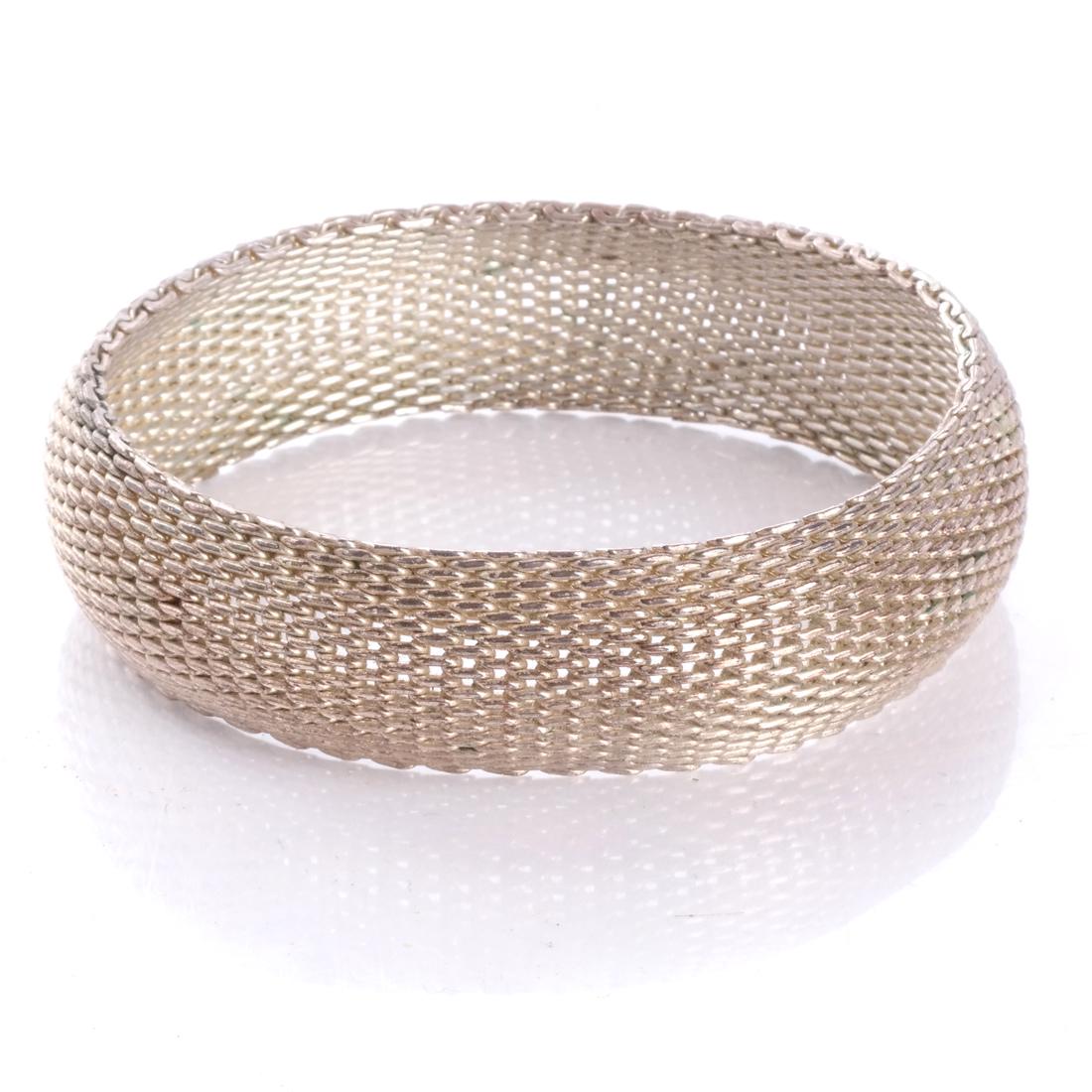10k White Gold Mesh Bracelet (1 of 3)