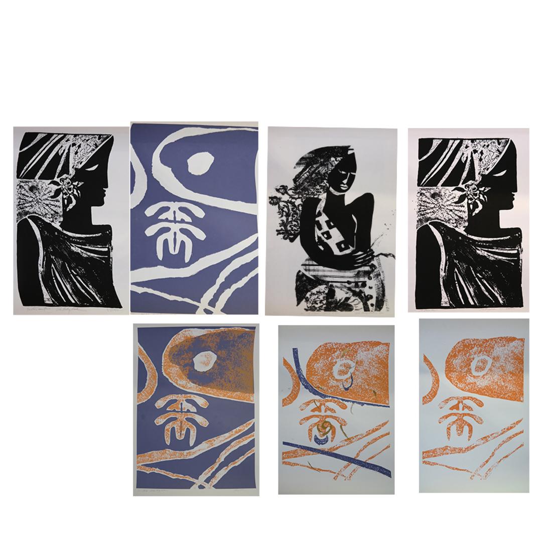 Viola Leak: 7 Modern Lithographs (1 of 8)