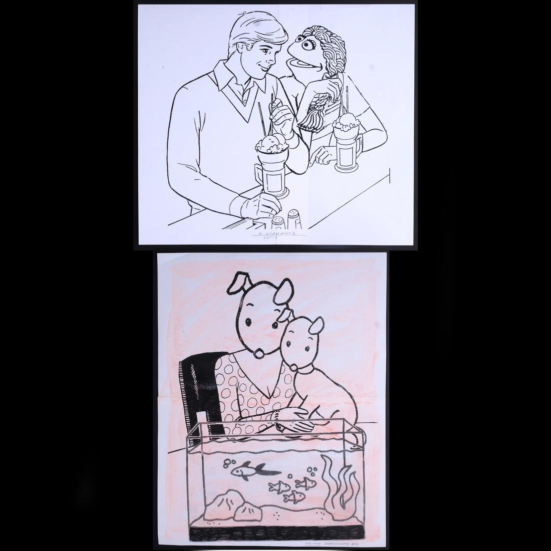 Steve Gianakos: Two Signed Prints on Paper (1 of 8)