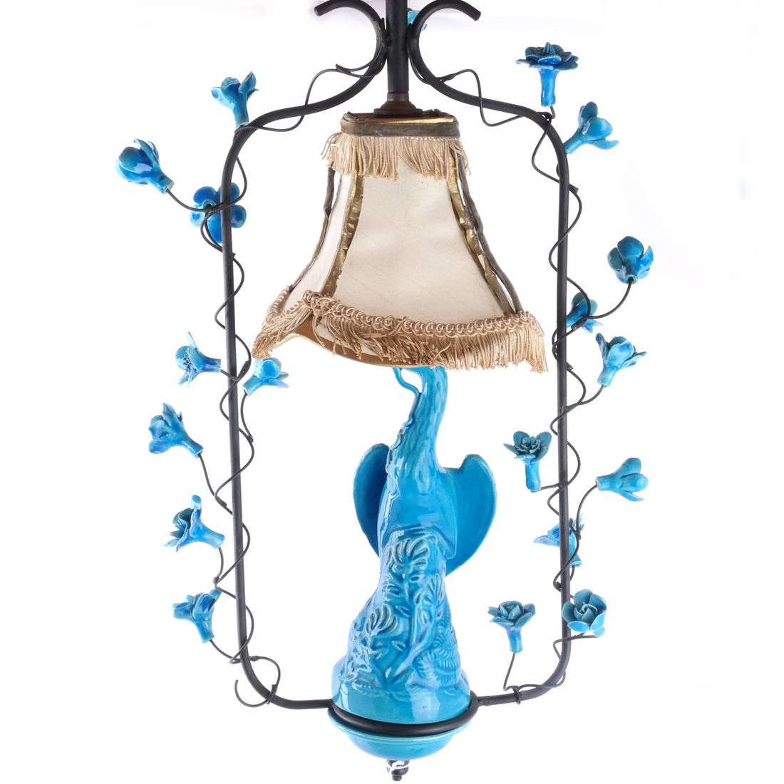 Asian-Style Porcelain Chandelier (1 of 4)