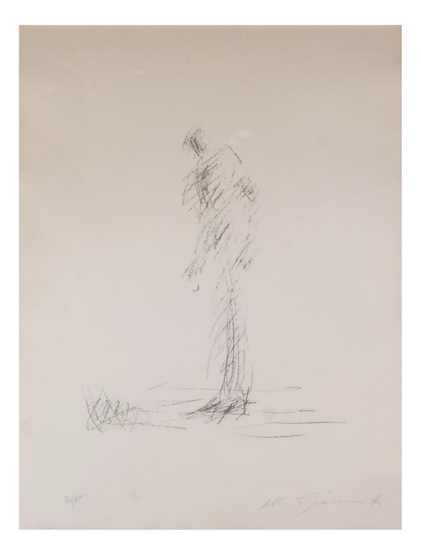 Alberto Giacometti: Lithograph, Walking Man (1 of 6)