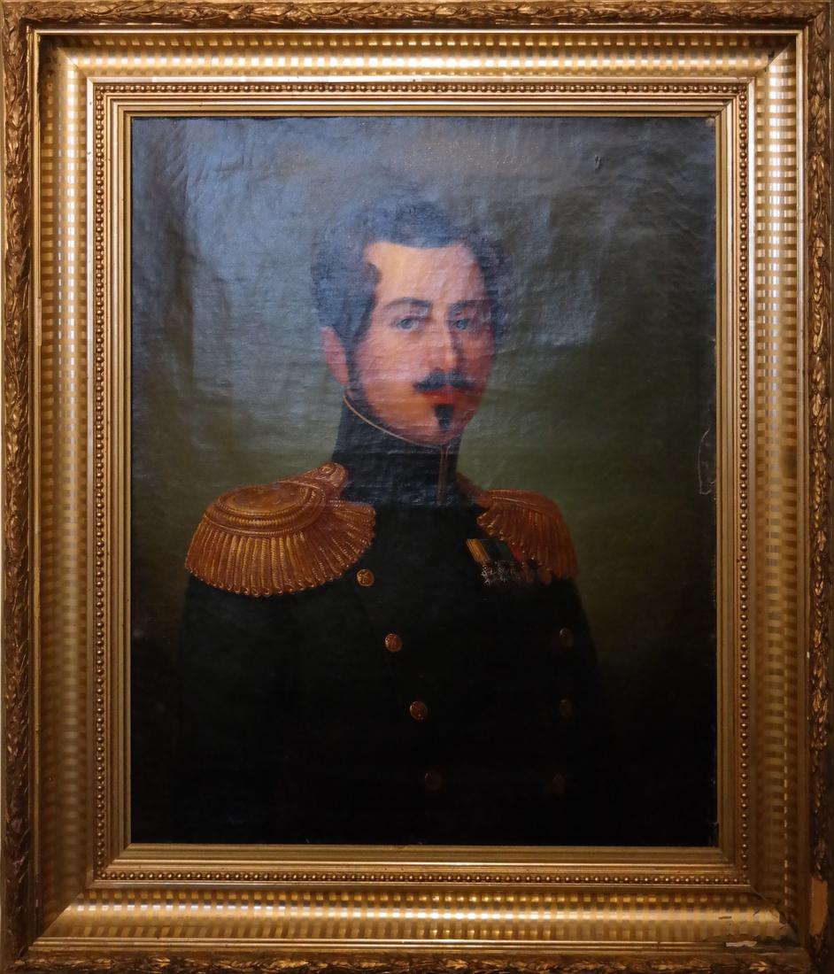 Framed Portrait - Military Man - O/C (1 of 3)