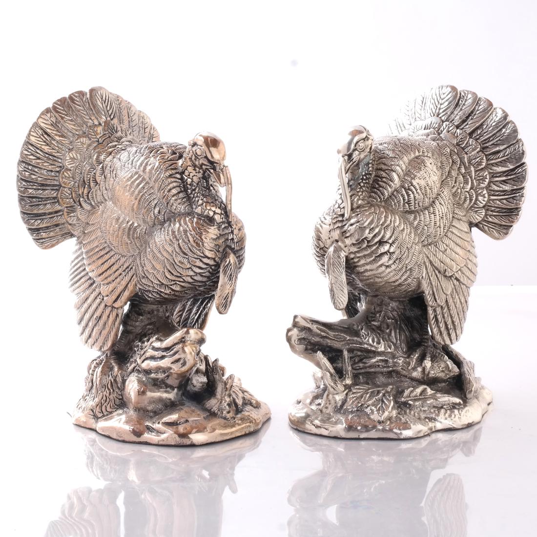 Pair of Bronze Tom Turkeys (1 of 5)