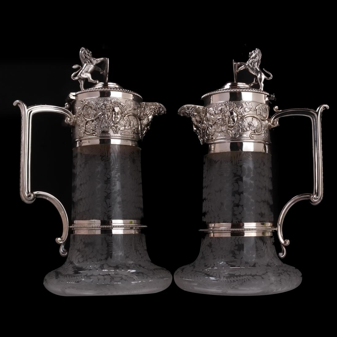 Pair of Elkington Claret Jugs (1 of 8)