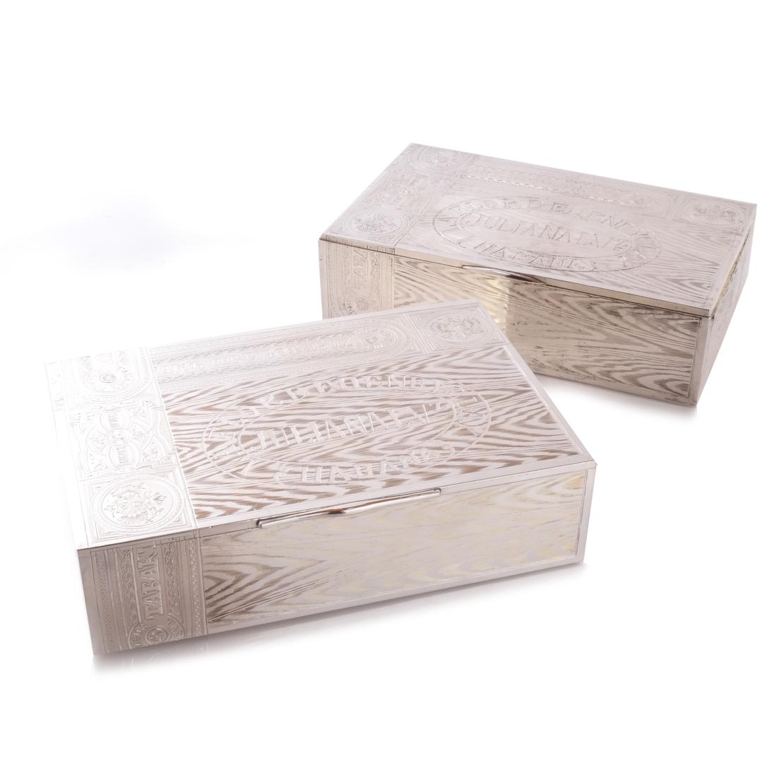 Pair Russian Cigar Boxes (1 of 10)