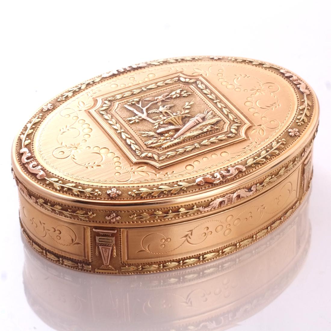 Swiss 18k Gold Snuff Box, 19th C. (1 of 7)
