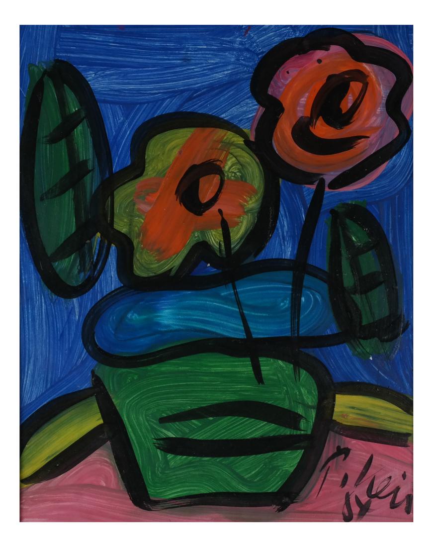 Peter Keil: Floral Still Life, Oil/Board (1 of 5)