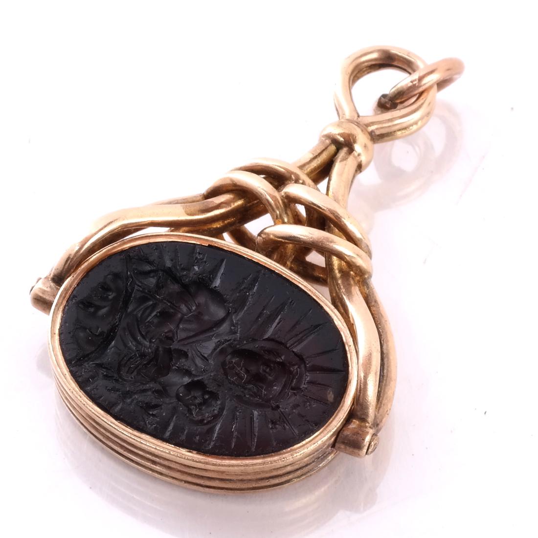 14k Religious-Themed Watch Fob (1 of 3)