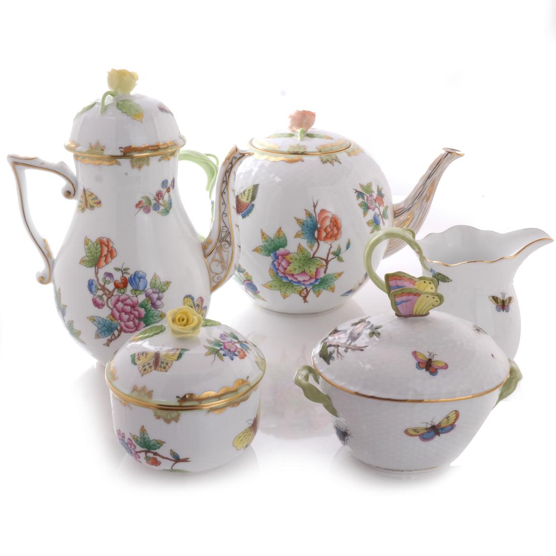 Five Herend Porcelain Tea Articles (1 of 9)