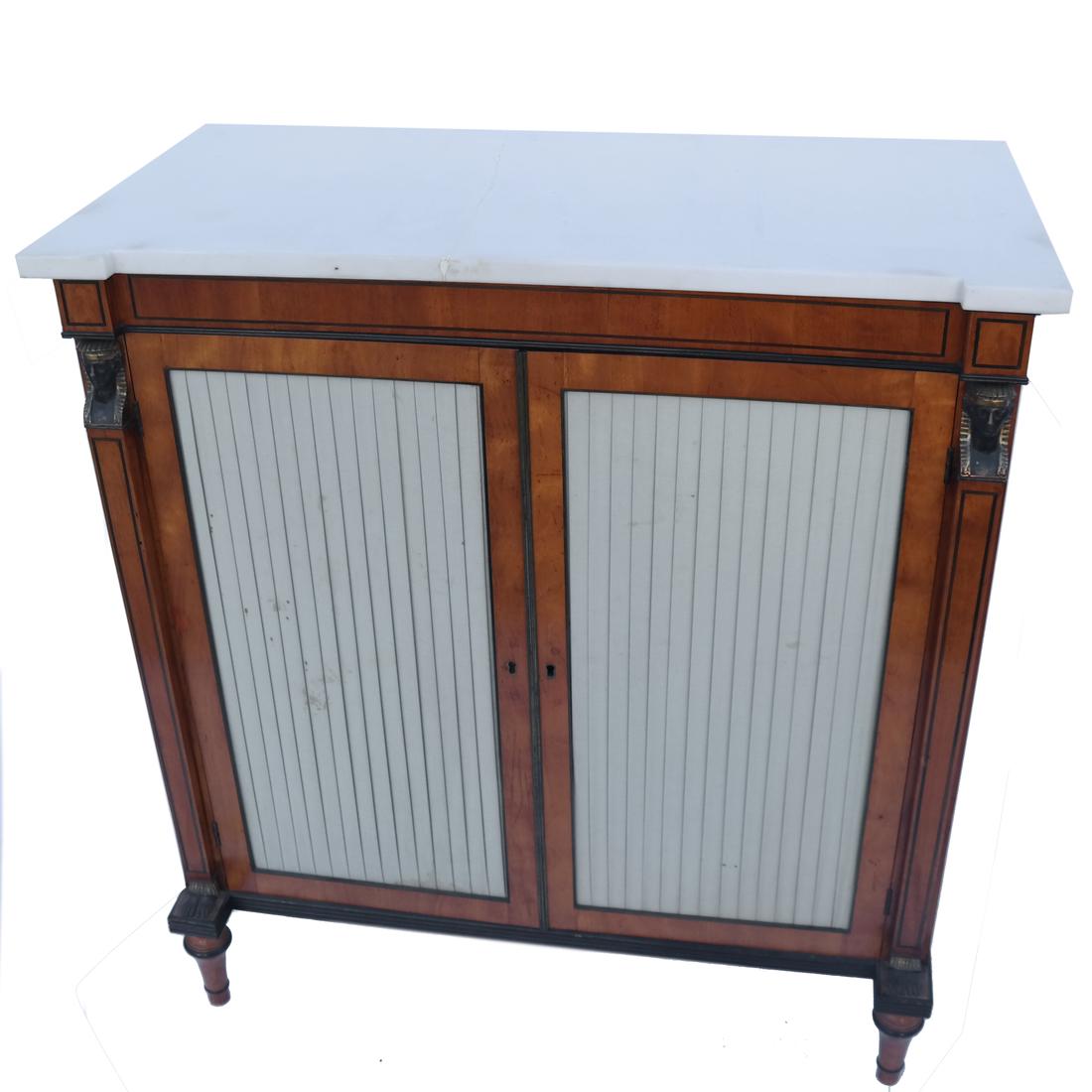 Marble Top Empire Cabinet (1 of 9)
