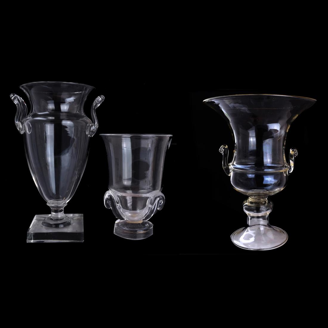 Three Stueben Crystal Vases Alice Tully Auction (1 of 9)