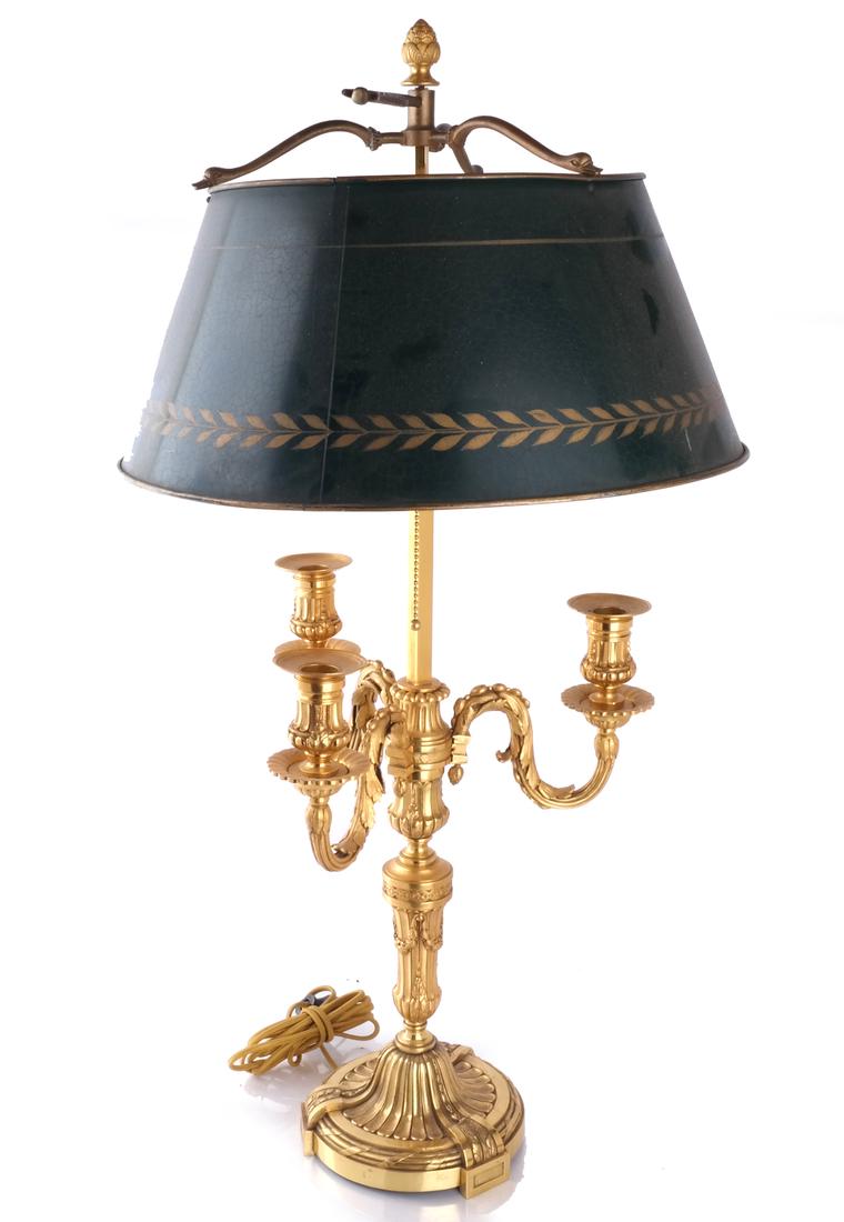 Bronze Dore Bouillotte Lamp (1 of 5)