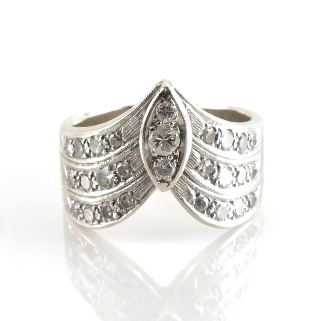 14k WG & Diamond Cocktail Ring (1 of 7)