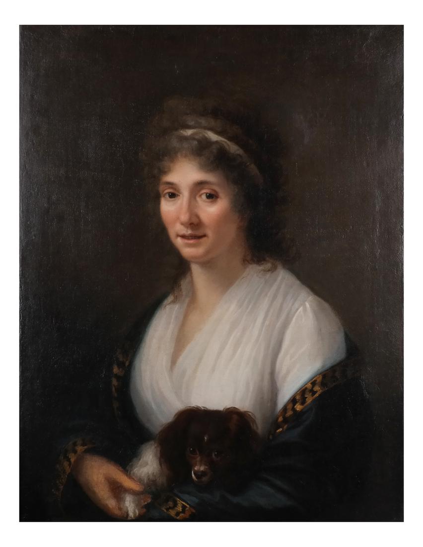 After Ralph E. Eart: Woman & Dog, O/C (1 of 5)