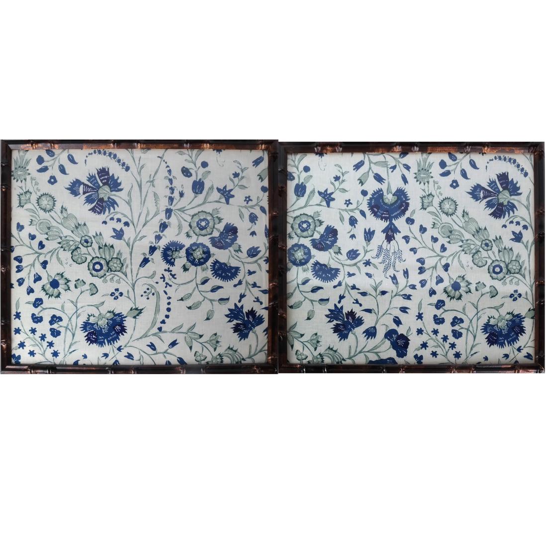 2 Soane Printed Linen Framed Fabrics (1 of 6)