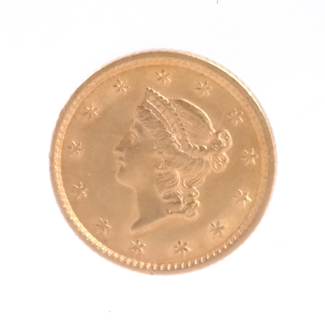 1852 $1 Gold Coin Liberty Head (1 of 2)