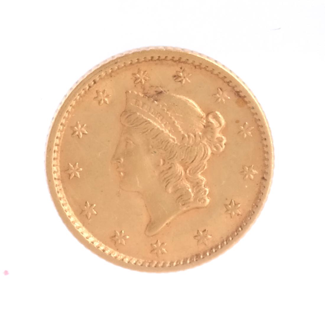 1853 $1 Gold Liberty Head Coin (1 of 2)