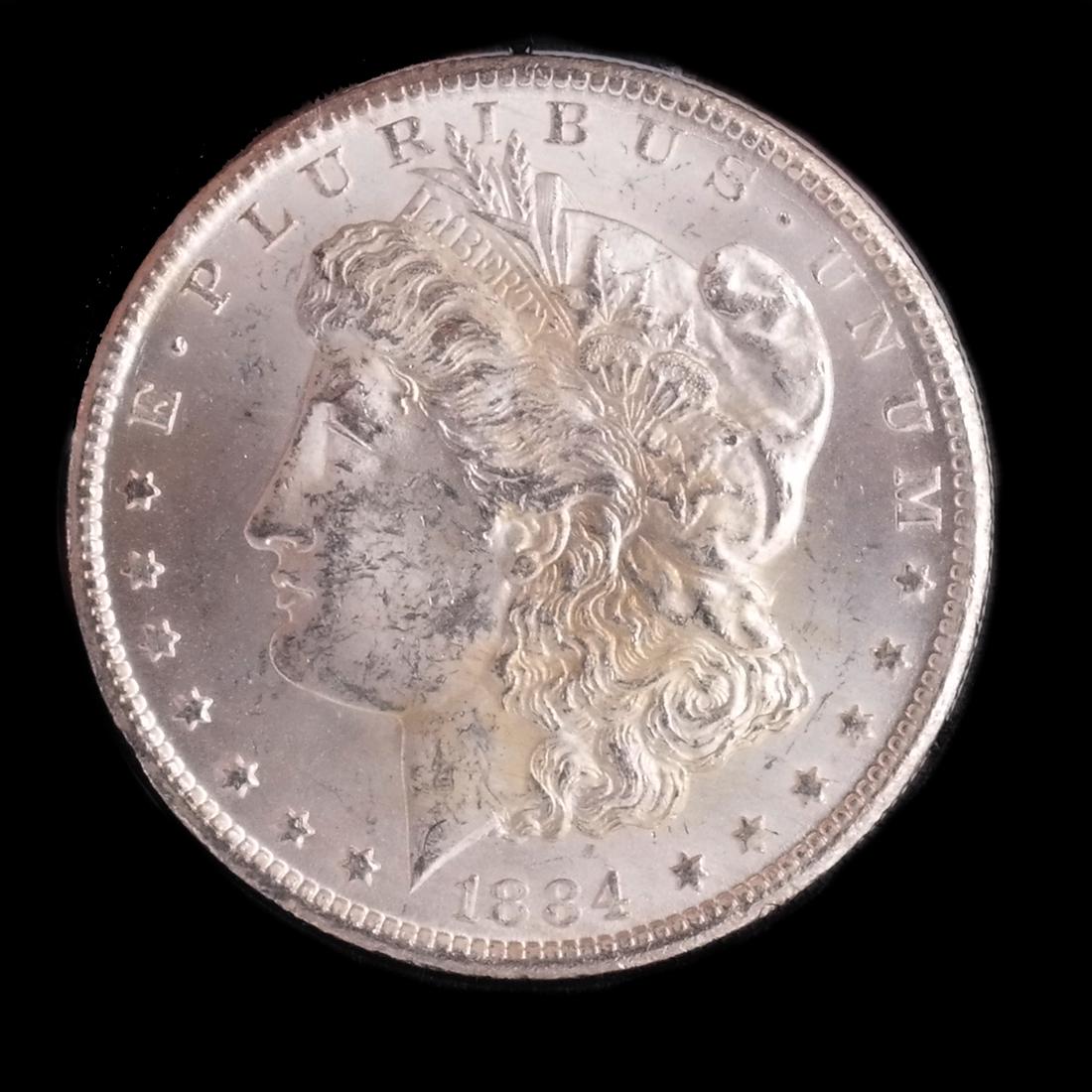 1884-CC Morgan Dollar, GC, MS 60 (1 of 2)