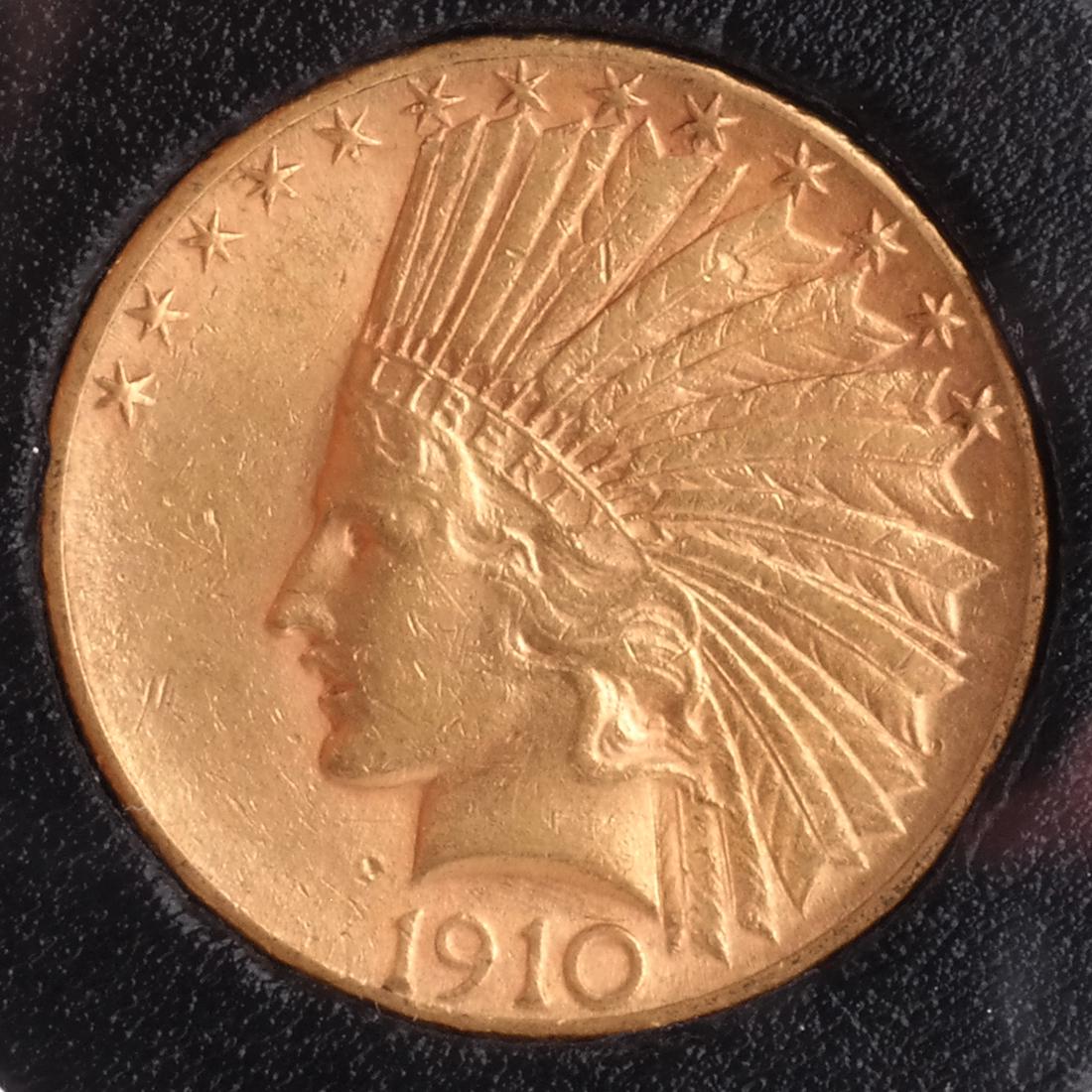 1910-S $10 Gold Indian Head, X.F (1 of 2)