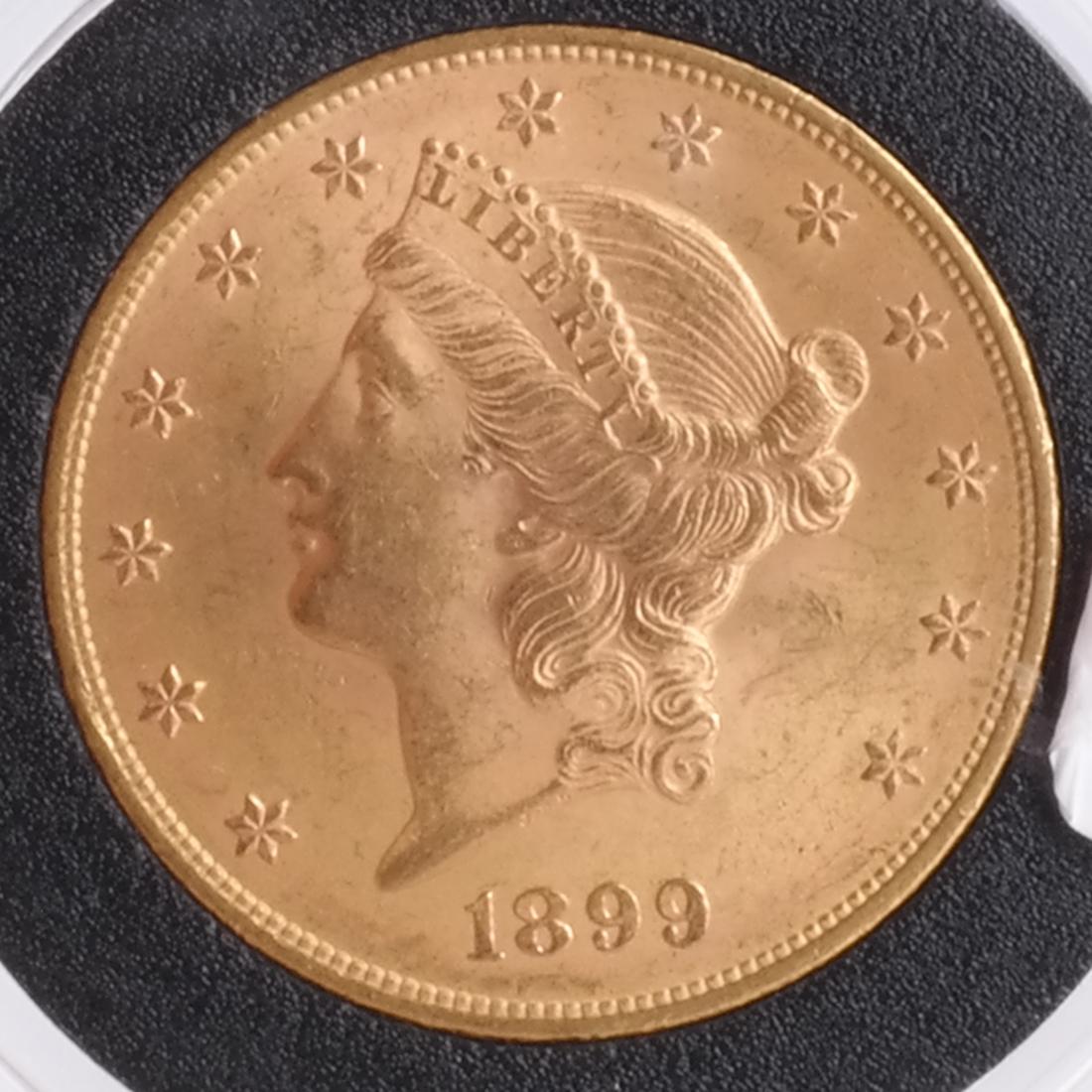 1899 $20 Gold Liberty Head, MS 64 (1 of 2)