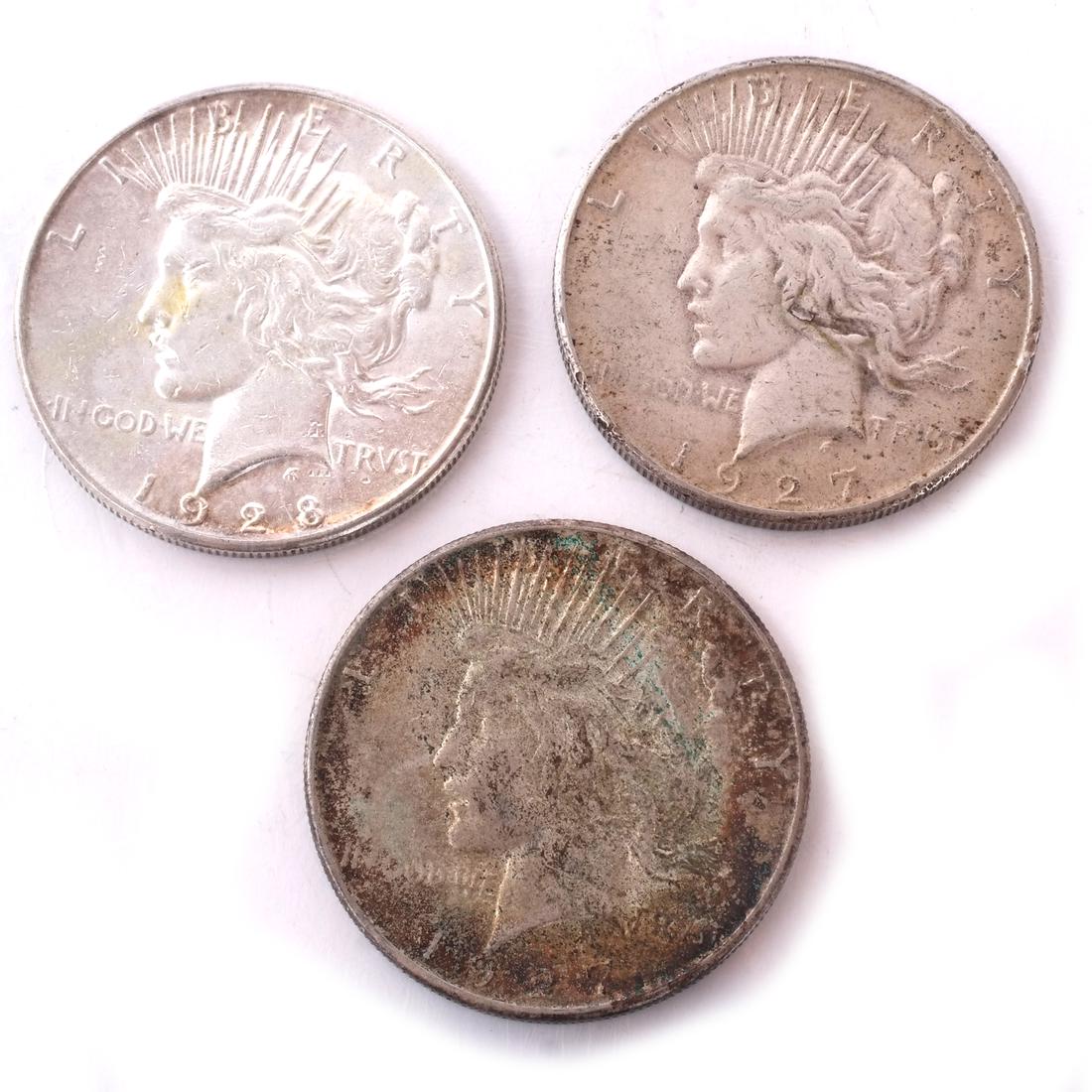 6 Peace Dollars (1 of 4)