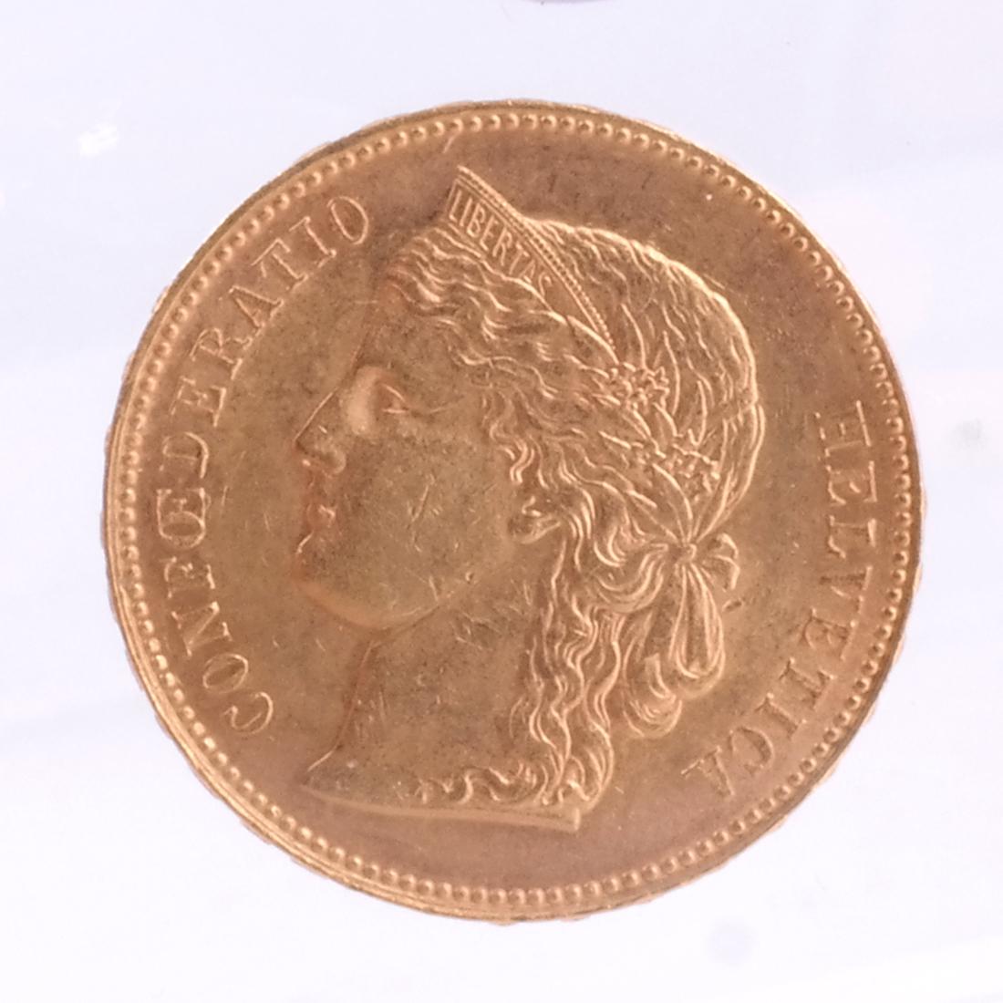 1896-B 20 Francs Swiss Gold (1 of 2)