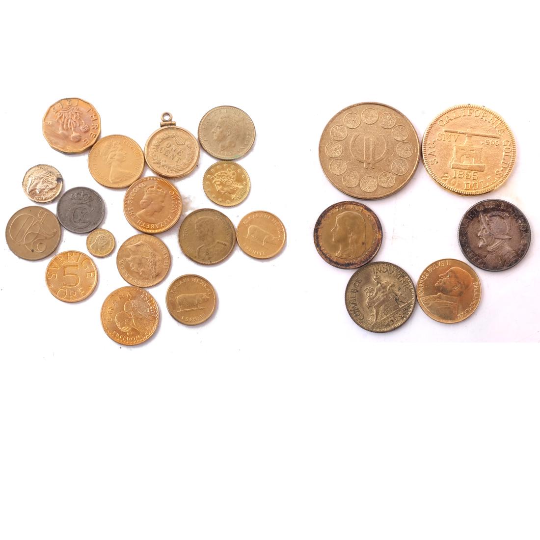 Bag of Plated and Foreign Coins (1 of 5)